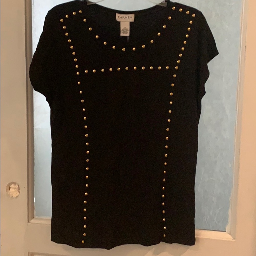 Gold studded shirt
